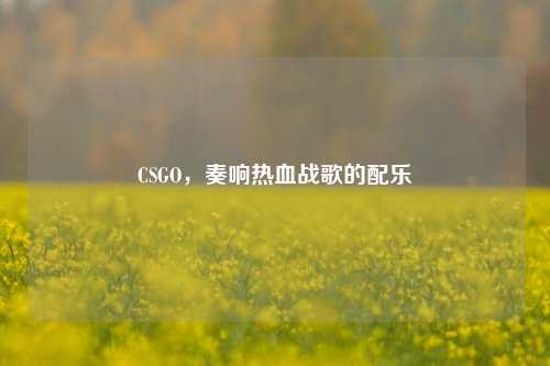 CSGO,奏响热血战歌的配乐
