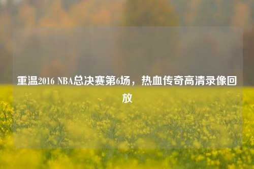 重温2016 NBA总决赛第6场,热血传奇高清录像回放