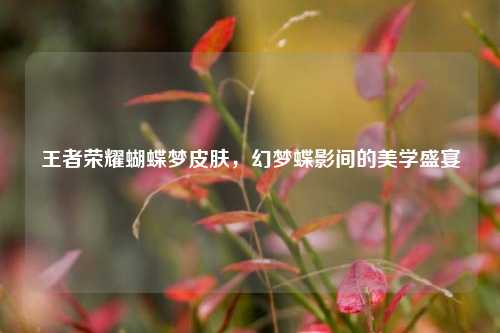 王者荣耀蝴蝶梦皮肤,幻梦蝶影间的美学盛宴