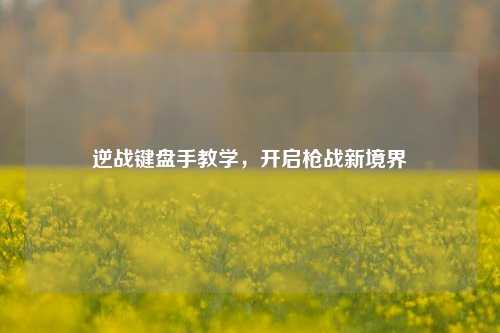 逆战键盘手教学,开启枪战新境界