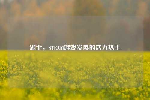 湖北,STEAM游戏发展的活力热土