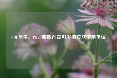 LOL盒子、PS，游戏创意引发的皮肤使用争议