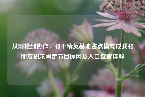 从刚枪到协作，和平精英基地占点模式成我和朋友周末固定节目原因及入口位置详解