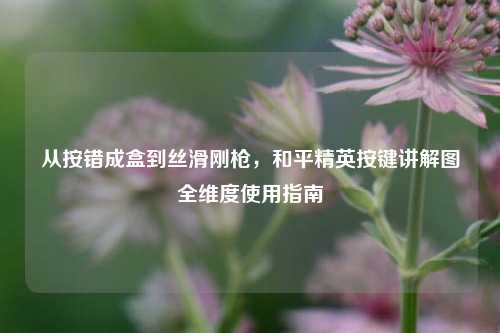 从按错成盒到丝滑刚枪,和平精英按键讲解图全维度使用指南