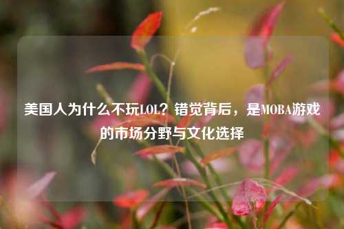 美国人为什么不玩LOL?错觉背后,是MOBA游戏的市场分野与文化选择