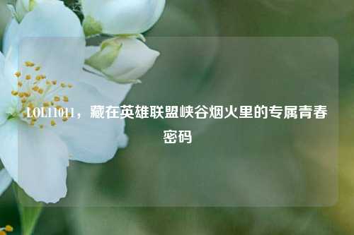 LOL11011，藏在英雄联盟峡谷烟火里的专属青春密码