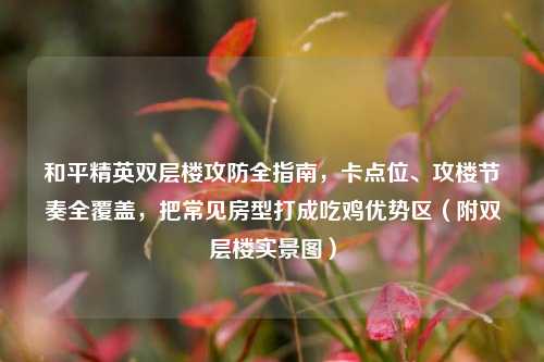 和平精英双层楼攻防全指南,卡点位、攻楼节奏全覆盖,把常见房型打成吃鸡优势区(附双层楼实景图)