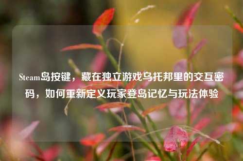 Steam岛按键,藏在独立游戏乌托邦里的交互密码,如何重新定义玩家登岛记忆与玩法体验