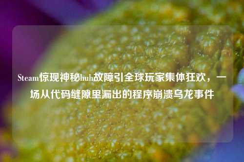 Steam惊现神秘huh故障引全球玩家集体狂欢,一场从代码缝隙里漏出的程序崩溃乌龙事件