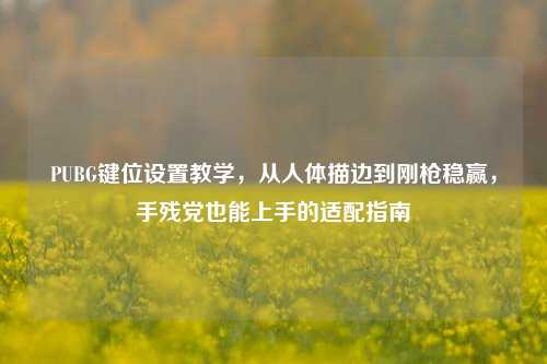 PUBG键位设置教学,从人体描边到刚枪稳赢,手残党也能上手的适配指南