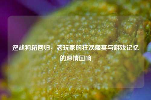 逆战狗箱回归，老玩家的狂欢盛宴与游戏记忆的深情回响