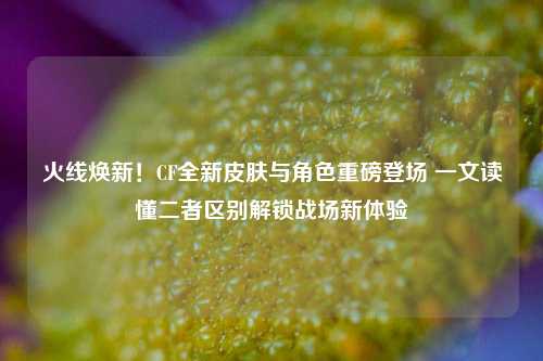 火线焕新!CF全新皮肤与角色重磅登场 一文读懂二者区别解锁战场新体验