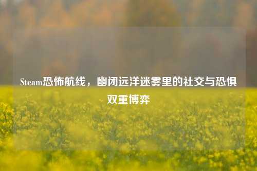 Steam恐怖航线,幽闭远洋迷雾里的社交与恐惧双重博弈