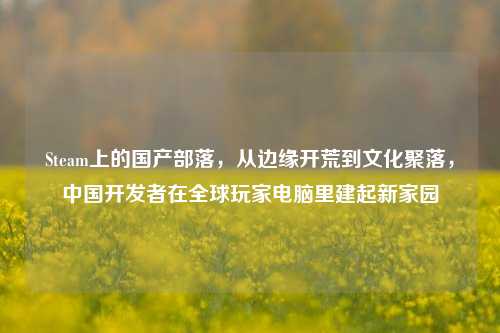 Steam上的国产部落，从边缘开荒到文化聚落，中国开发者在全球玩家电脑里建起新家园