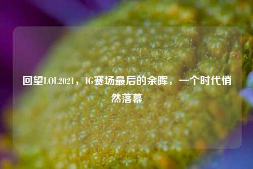 回望LOL2021，IG赛场最后的余晖，一个时代悄然落幕