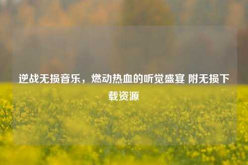 逆战无损音乐,燃动热血的听觉盛宴 附无损下载资源