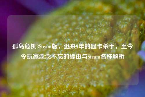 孤岛危机3Steam版,迟来9年的显卡杀手,至今令玩家念念不忘的缘由与Steam名称解析