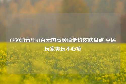CSGO消音M4A1百元内高颜值低价皮肤盘点 平民玩家爽玩不心疼