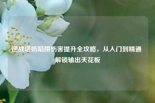逆战塔防陷阱伤害提升全攻略,从入门到精通 解锁输出天花板