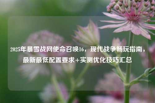 2025年暴雪战网使命召唤16，现代战争畅玩指南，最新最低配置要求+实测优化技巧汇总