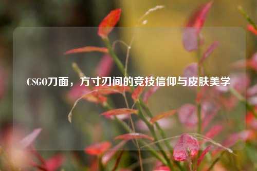CSGO刀面,方寸刃间的竞技信仰与皮肤美学