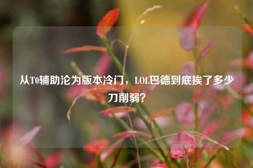 从T0辅助沦为版本冷门,LOL巴德到底挨了多少刀削弱?