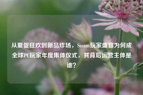 从夏促狂欢到新品炸场,Steam玩家盛宴为何成全球PC玩家年度集体仪式,其背后运营主体是谁?