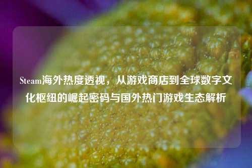 Steam海外热度透视,从游戏商店到全球数字文化枢纽的崛起密码与国外热门游戏生态解析