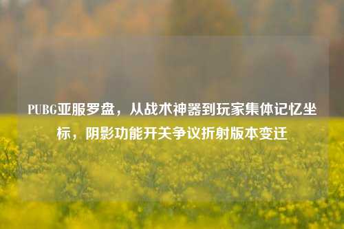 PUBG亚服罗盘,从战术神器到玩家集体记忆坐标,阴影功能开关争议折射版本变迁