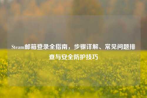 Steam邮箱登录全指南,步骤详解、常见问题排查与安全防护技巧