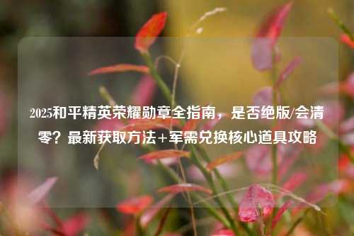 2025和平精英荣耀勋章全指南,是否绝版/会清零?最新获取方法+军需兑换核心道具攻略