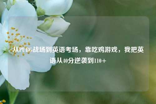 从PUBG战场到英语考场,靠吃鸡游戏,我把英语从40分逆袭到110+