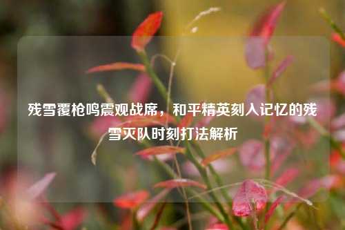 残雪覆枪鸣震观战席，和平精英刻入记忆的残雪灭队时刻打法解析