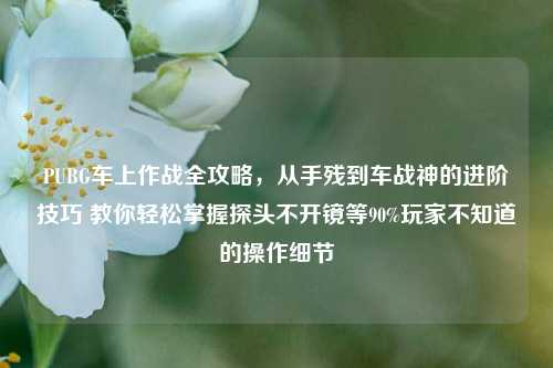 PUBG车上作战全攻略,从手残到车战神的进阶技巧 教你轻松掌握探头不开镜等90%玩家不知道的操作细节