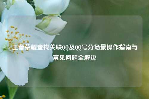 王者荣耀查找关联QQ及QQ号分场景操作指南与常见问题全解决