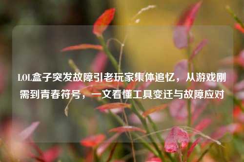 LOL盒子突发故障引老玩家集体追忆,从游戏刚需到青春符号,一文看懂工具变迁与故障应对