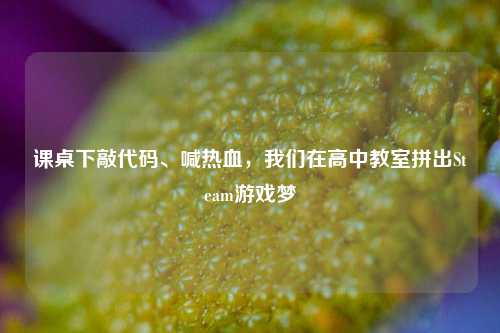 课桌下敲代码、喊热血,我们在高中教室拼出Steam游戏梦