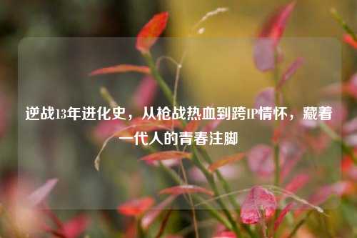 逆战13年进化史,从枪战热血到跨IP情怀,藏着一代人的青春注脚
