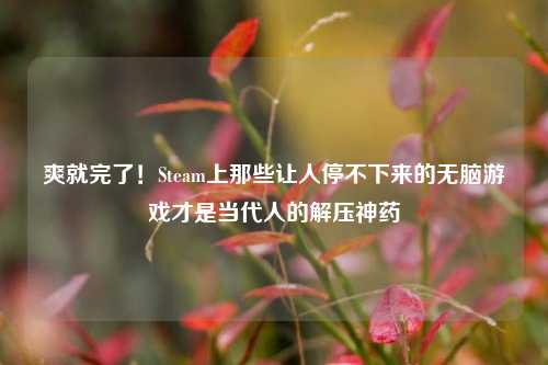 爽就完了！Steam上那些让人停不下来的无脑游戏才是当代人的解压神药