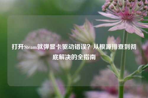 打开Steam就弹显卡驱动错误？从根源排查到彻底解决的全指南