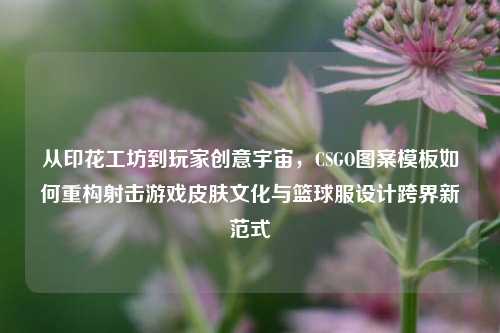 从印花工坊到玩家创意宇宙，CSGO图案模板如何重构射击游戏皮肤文化与篮球服设计跨界新范式
