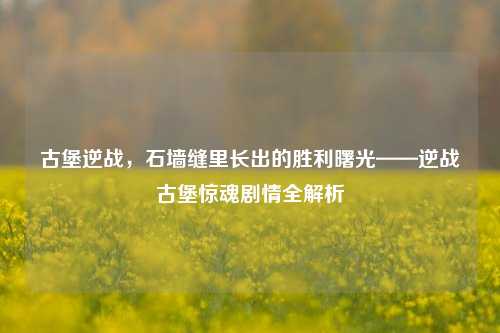 古堡逆战,石墙缝里长出的胜利曙光——逆战古堡惊魂剧情全解析