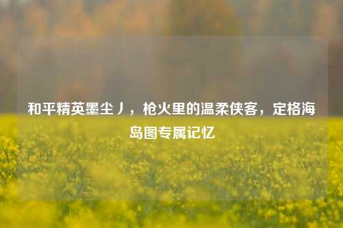 和平精英墨尘丿,枪火里的温柔侠客,定格海岛图专属记忆