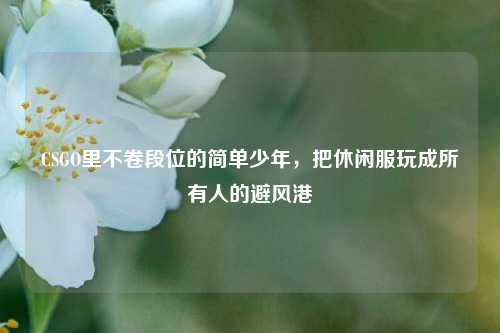CSGO里不卷段位的简单少年,把休闲服玩成所有人的避风港