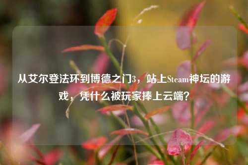从艾尔登法环到博德之门3，站上Steam神坛的游戏，凭什么被玩家捧上云端？