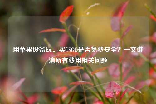 用苹果设备玩、买CSGO是否免费安全?一文讲清所有费用相关问题