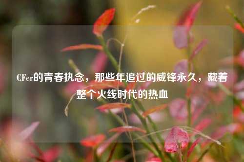CFer的青春执念,那些年追过的威锋永久,藏着整个火线时代的热血