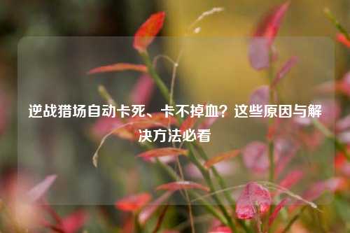 逆战猎场自动卡死、卡不掉血?这些原因与解决方法必看