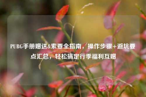 PUBG手册赠送&索要全指南，操作步骤+避坑要点汇总，轻松搞定行季福利互赠