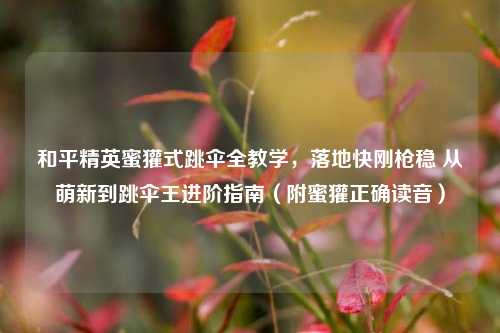 和平精英蜜獾式跳伞全教学,落地快刚枪稳 从萌新到跳伞王进阶指南(附蜜獾正确读音)